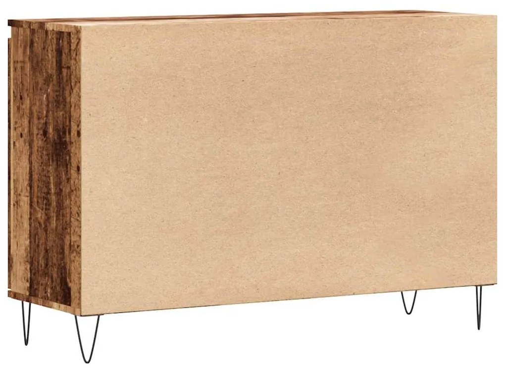 vidaXL Μπουφές Παλιό ξύλο 101,5 x 35 x 70 εκ. από Επεξεργασμένο Ξύλο