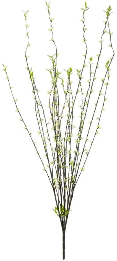 Τεχνητό Λουλούδι Willow Flower 21458 86cm Green-White GloboStar Πολυαιθυλένιο