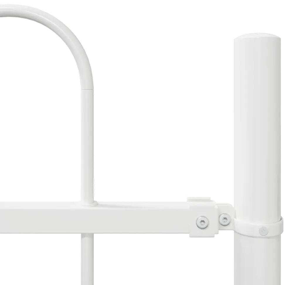 vidaXL Φράχτης Κήπου 9 pcs Λευκό 15,3 x 0,6 μ Ατσάλι με Πούδρα