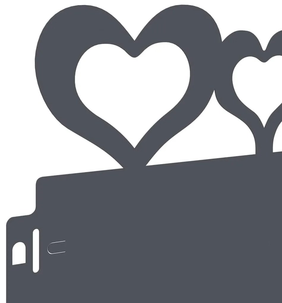 vidaXL Περιγράμματα γκαζόν 30 pcs Ανθρακί 103 x 0,05 x 22 εκ Ατσάλι