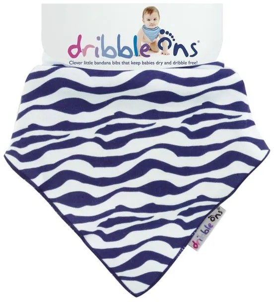 Σαλιάρα-Μπαντάνα 6+ Μηνών Sock Ons Dribble Ons Zebra