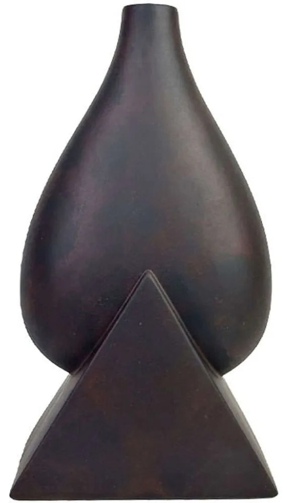 Βάζο 24-15-50038 20x15,5x38cm Rust Black Marhome Ceramic