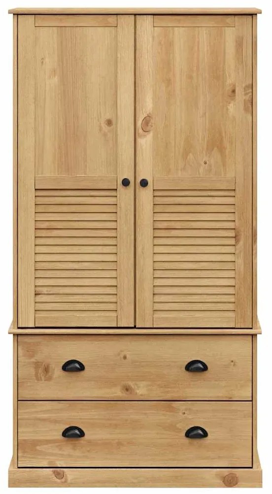 vidaXL Ντουλάπα VIGO 90 x 55 x 170 εκ. από Μασίφ Ξύλο Πεύκου