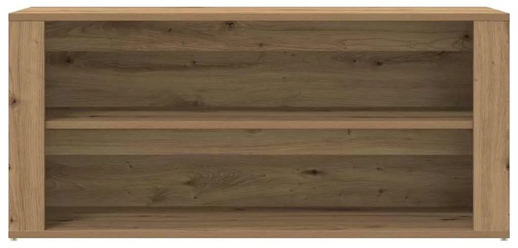 vidaXL Πάγκος Παπουτσιών Artisan Δρυς 100x35x45 εκ. Επεξεργασμένο Ξύλο