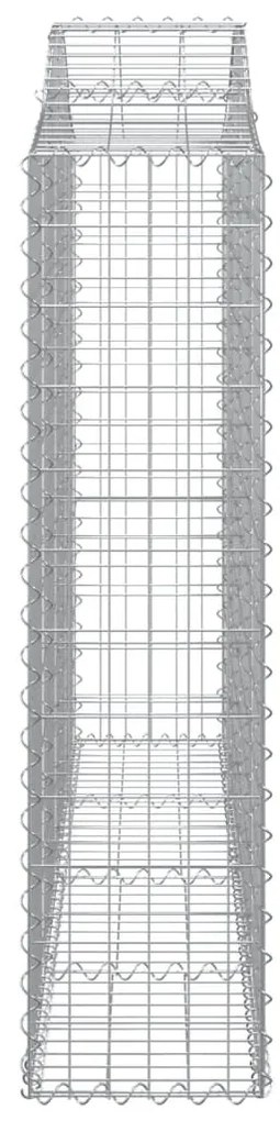 vidaXL Συρματοκιβώτια Τοξωτά 20 τεμ. 200x30x120/140 εκ. Γαλβαν. Ατσάλι