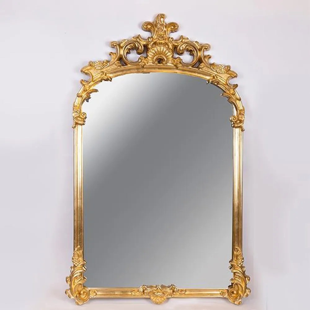 Καθρέπτης Τοίχου 751-12020 84x132cm Gold Estheti Home Πολυρεσίνη