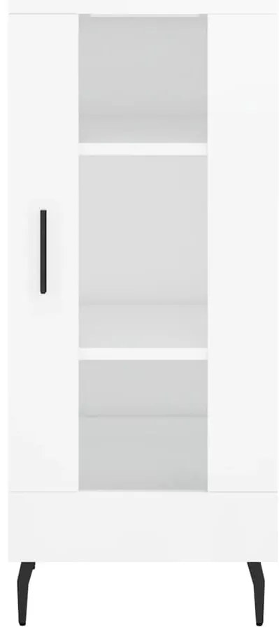vidaXL Ντουλάπι Γυαλιστερό Λευκό 34,5x34x90 εκ. Επεξεργασμένο Ξύλο