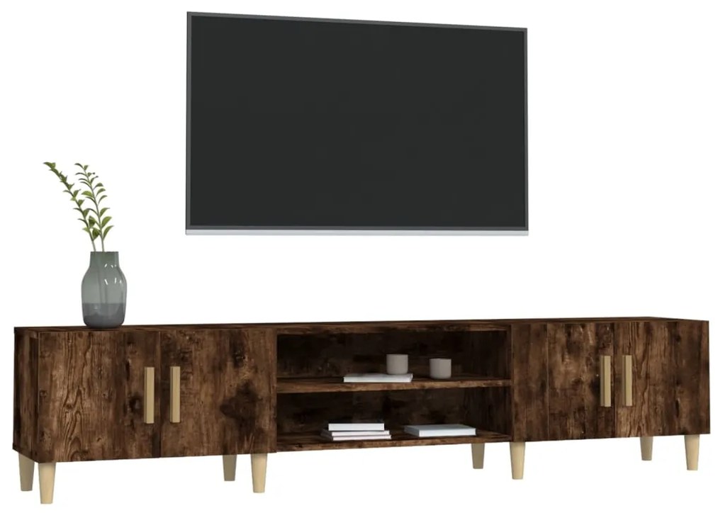 vidaXL Έπιπλο Τηλεόρασης Καπνιστή Δρυς 180 x 31,5 x 40 εκ. Επεξ. Ξύλο