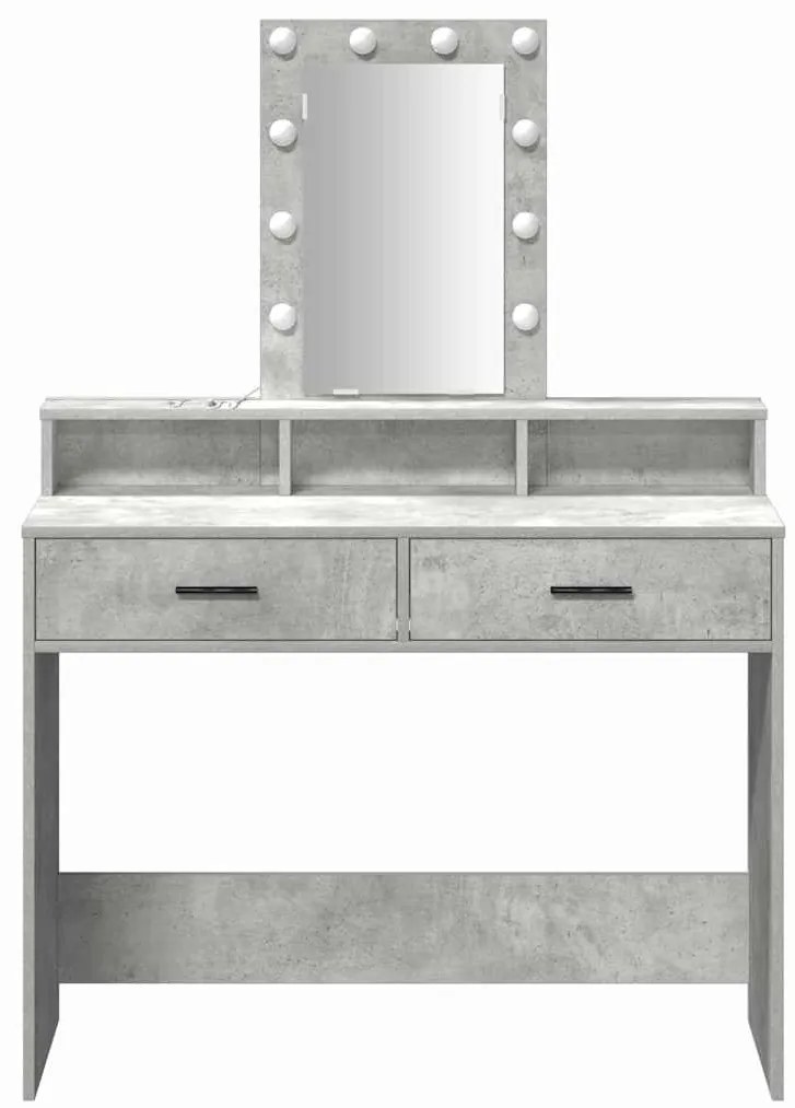 vidaXL Τραπέζι περιποίησης Γκρι 100 x 41 x 140 εκ. Επεξεργασμένο ξύλο