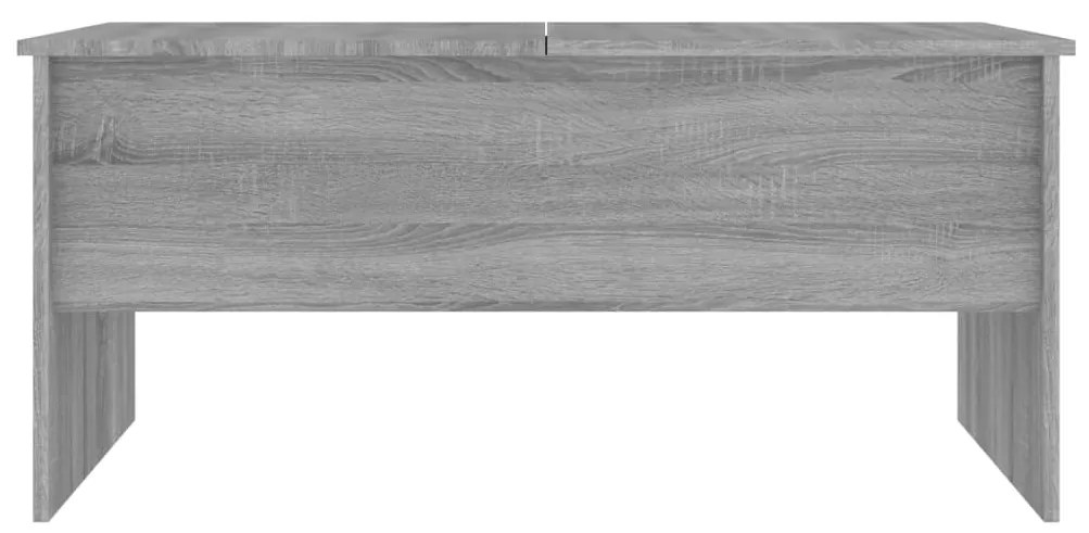 vidaXL Τραπεζάκι Σαλονιού ΓκριSonoma102x50,5x46,5εκ.Επεξεργασμένο Ξύλο