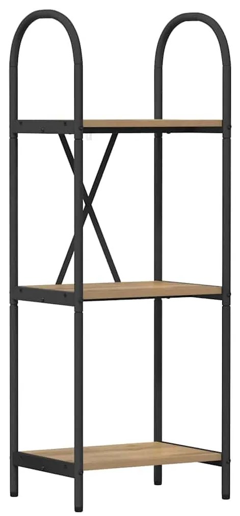 vidaXL Ράφι Βιβλίων artisan δρυς 40 x 30 x 109 εκ Επεξεργασμένο ξύλο