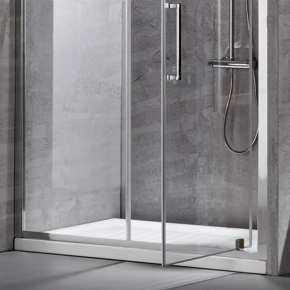 Ανοιγόμενη πόρτα ντουζιέρας Devon Primus Plus Pivot Infill-127 - 131 -Chrome