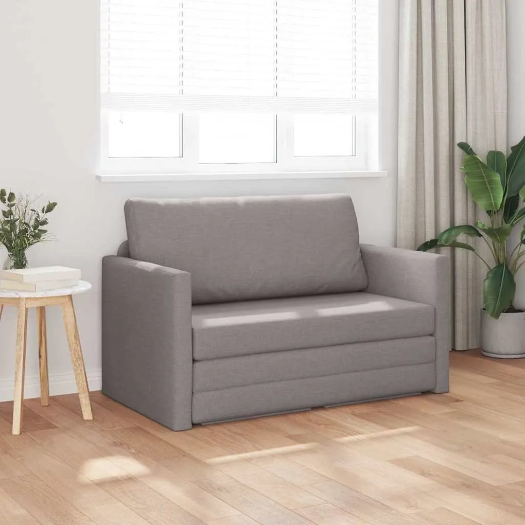 vidaXL Κρεβάτι καναπές Taupe 124 x 71 x 78 εκ ύφασμα