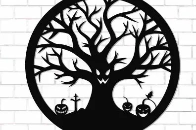 Intra απο ξύλο plywood  Χρώμα wenge 3mm-4mm πάχος - Halloween Decor Wall Δίασταση 15x15 cm INTRAFABR-108492651