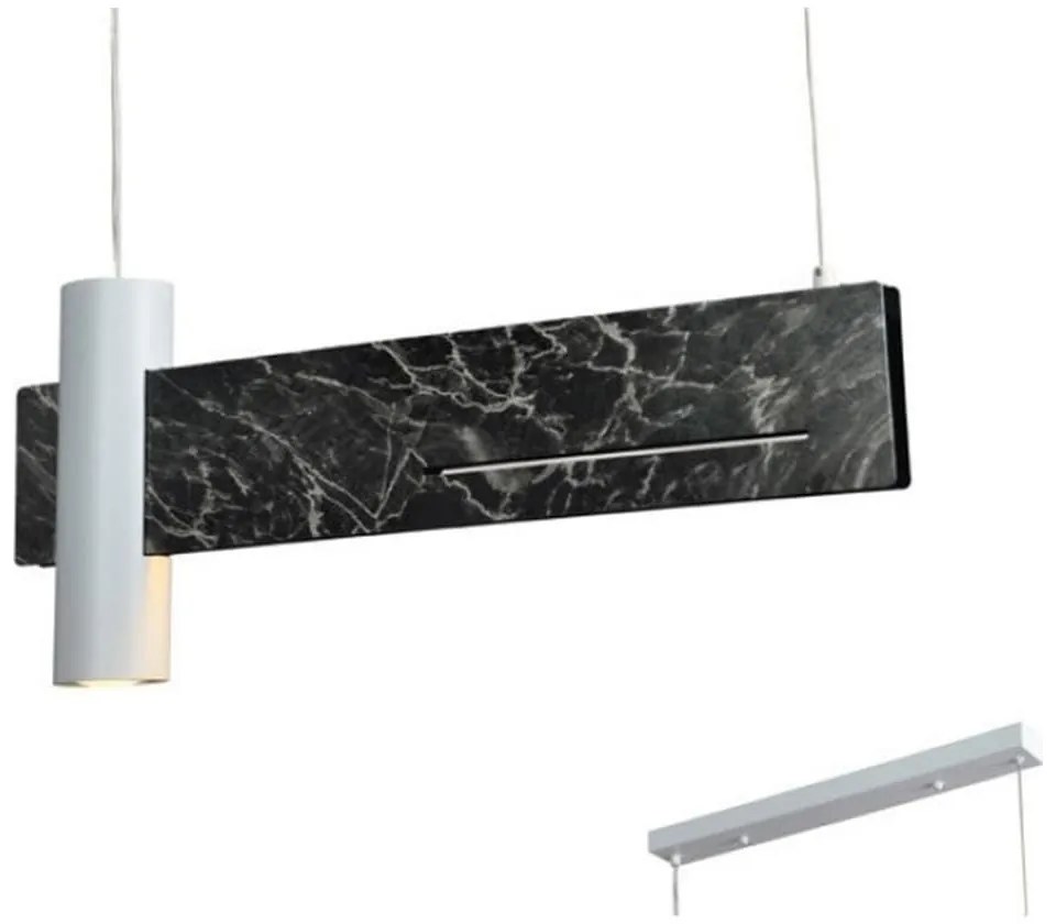 Φωτιστικό Οροφής - Ράγα Led DCR21LEDP60B 1XGU10- 12W Led 3000K 960lm 60Χ7ΧΗ120 Black Aca Decor Metal