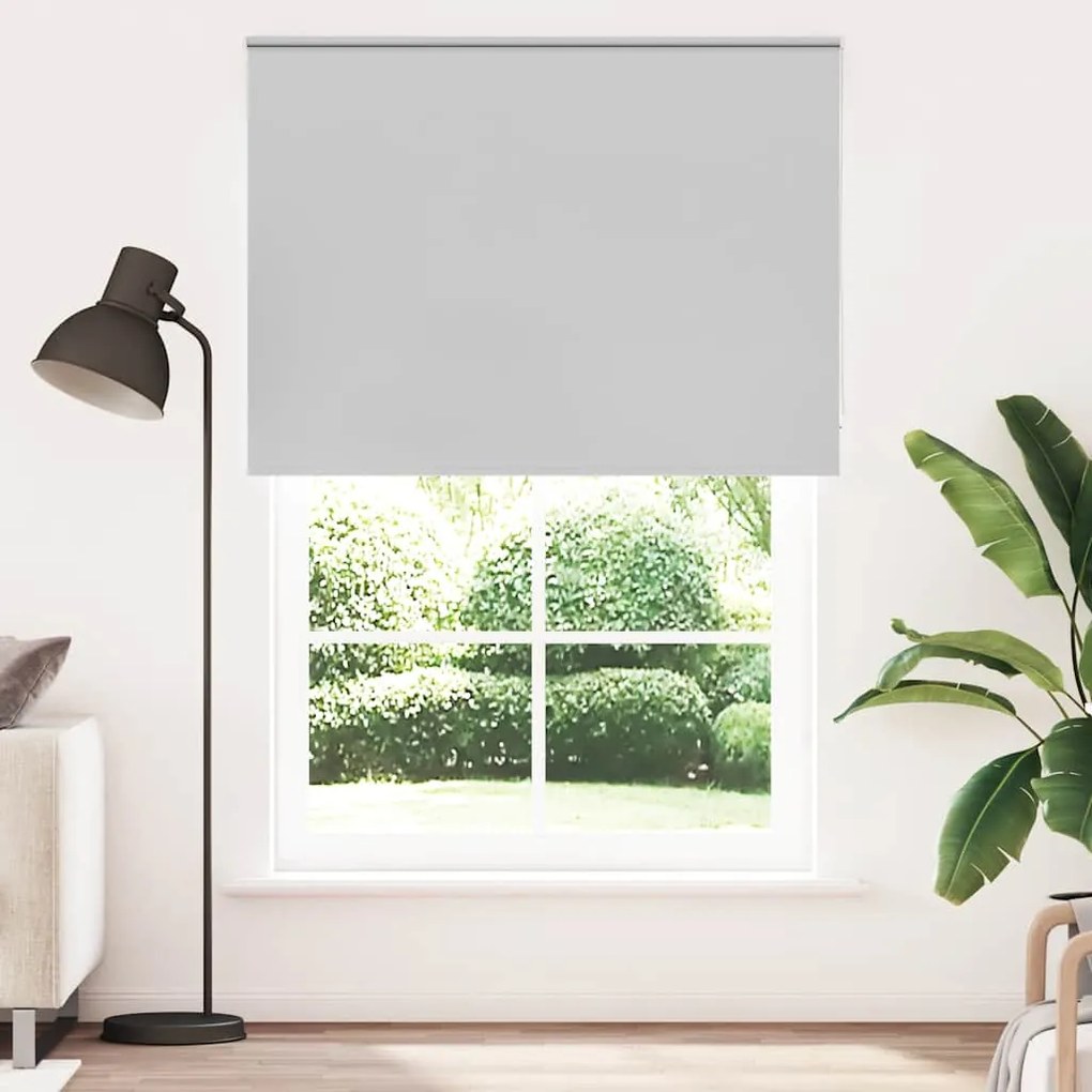 vidaXL Roller Blind Blackout ανοιχτό γκρι 155x210 cm Πλάτος υφάσματος