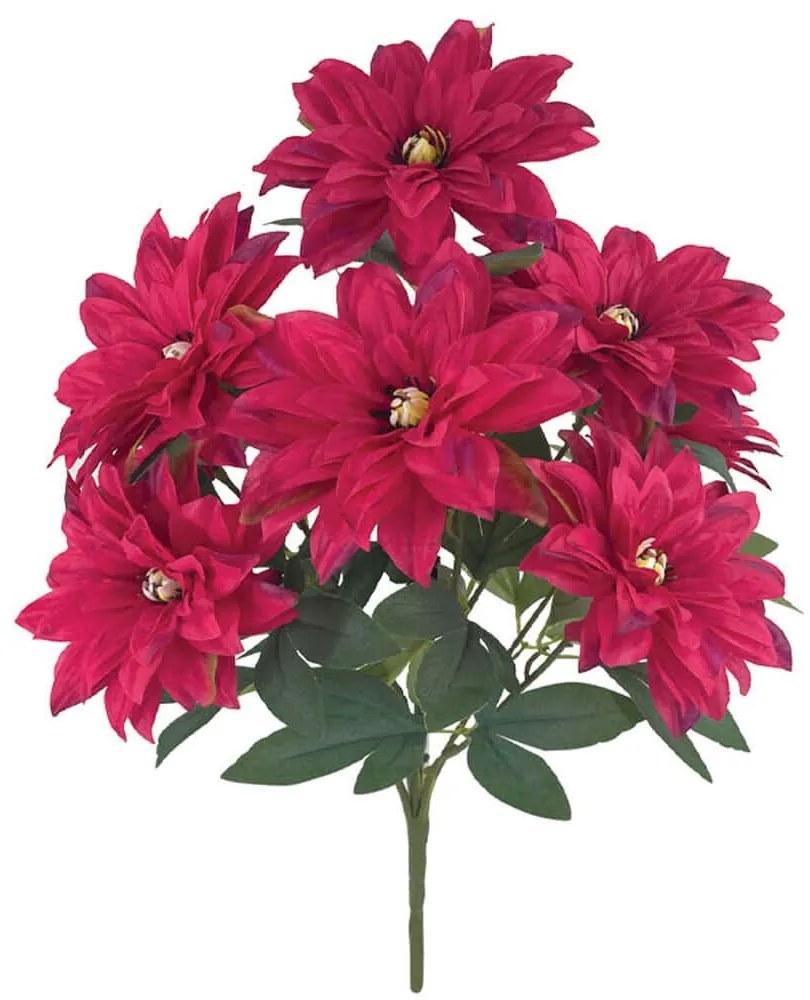 Τεχνητό Μπουκέτο Χρυσάνθεμα 00-00033-7 71cm Red Marhome Συνθετικό Υλικό