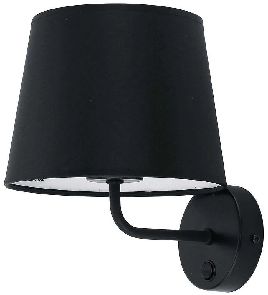 Φωτιστικό Τοίχου - Απλίκα Maja 1884 23x25cm 1xΕ27 15W Black TK Lighting