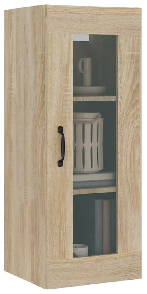 vidaXL Ντουλάπι Τοίχου Κρεμαστό Sonoma Δρυς 34,5x34x90 εκ.