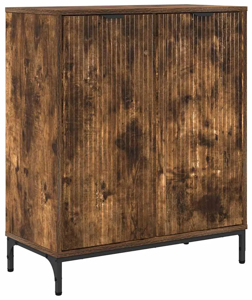 vidaXL Πλαϊνό γραφείο Καπνιστή δρυς 69.5 x 33 x 82 εκ.
