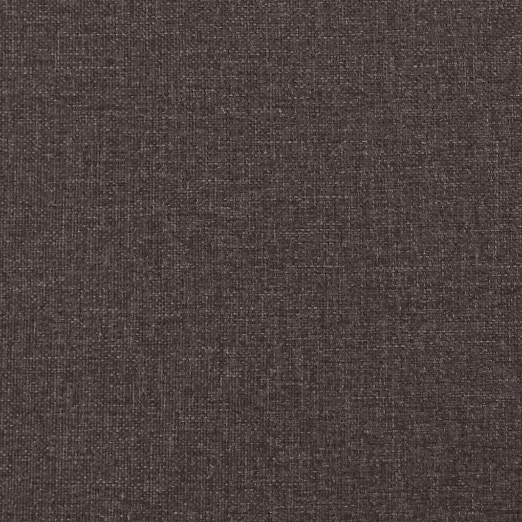 Οθωμανικό κρεβάτι με στρώμα Σκούρο καφέ 120x190 cm Ύφασμα 3313060