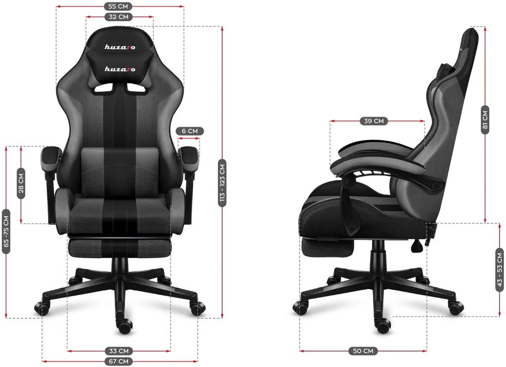 Καρέκλα Gaming Huzaro Force 4.7 Mesh-Camo