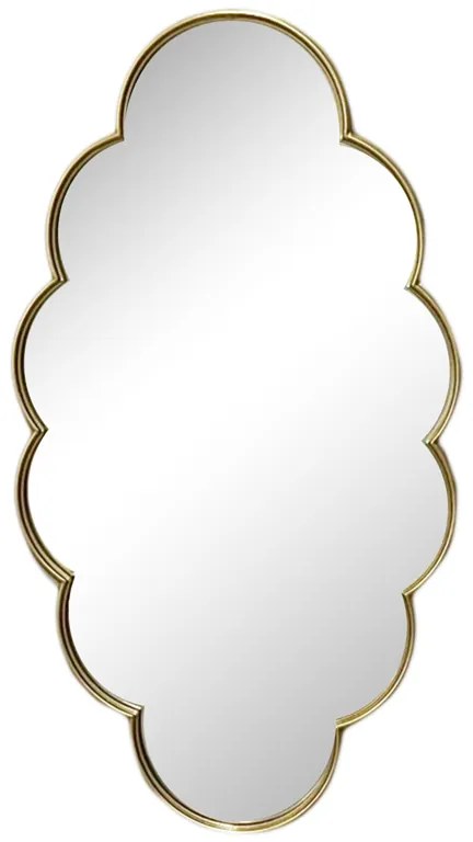 Καθρέπτης Tyko Inart χρυσό μέταλλο 60x3x111εκ