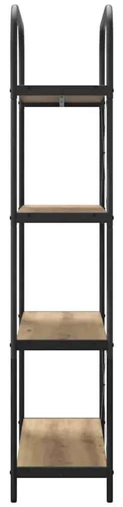 vidaXL Ράφι Βιβλίων artisan δρυς 80 x 30 x 146 εκ Επεξεργασμένο ξύλο