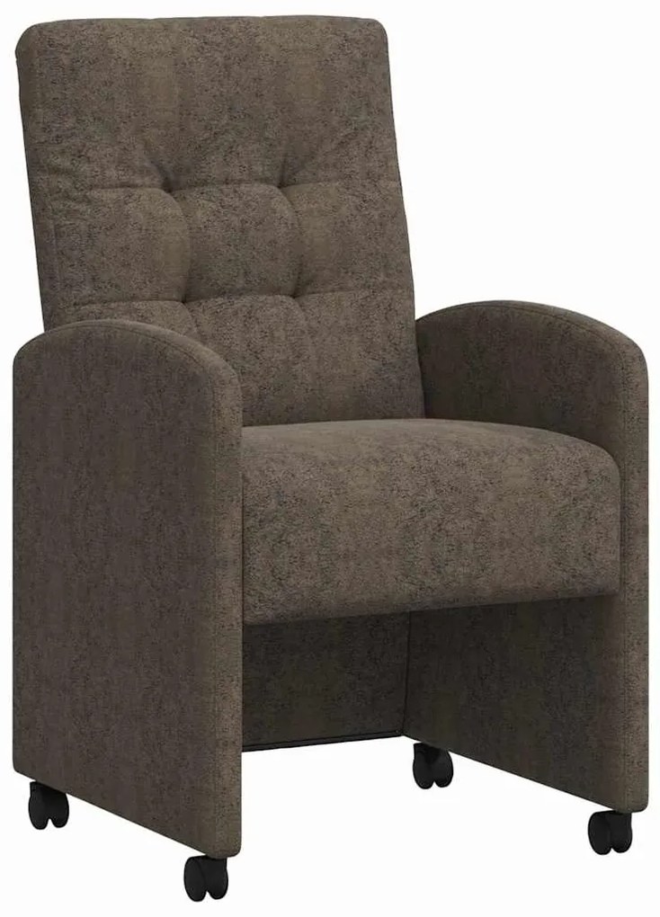 vidaXL Καρέκλες Φαγητού με Ρόδες 2 pcs Σκούρο γκρι 58 x 67 x 97 εκ