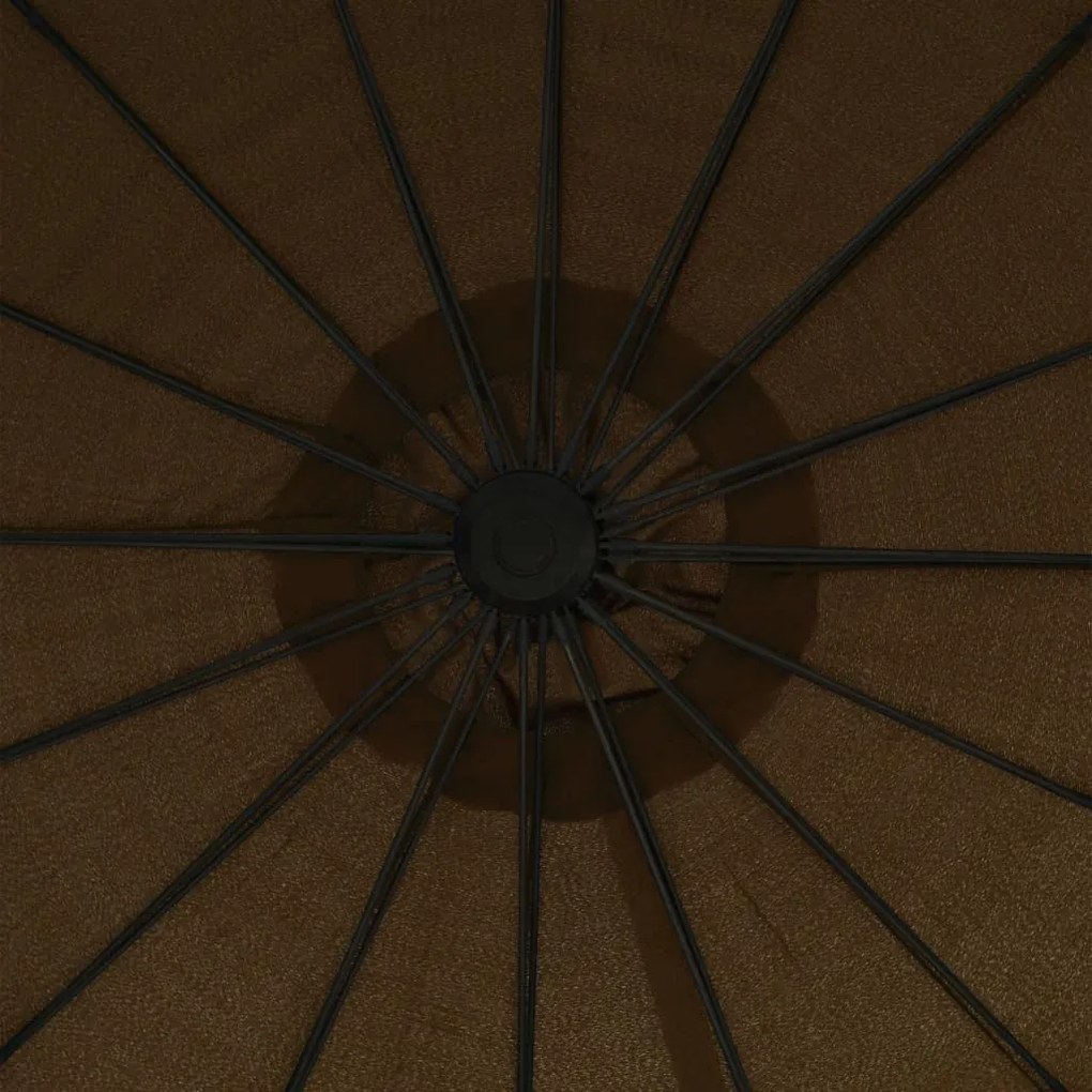 Ομπρέλα Κρεμαστή Taupe 3 μ. με Ιστό Αλουμινίου - Μπεζ-Γκρι