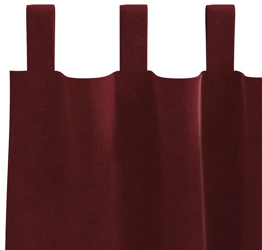 vidaXL Κουρτίνες με κουρτίνες 2 pcs Κόκκινο 140 x 260 cm Βελούδο