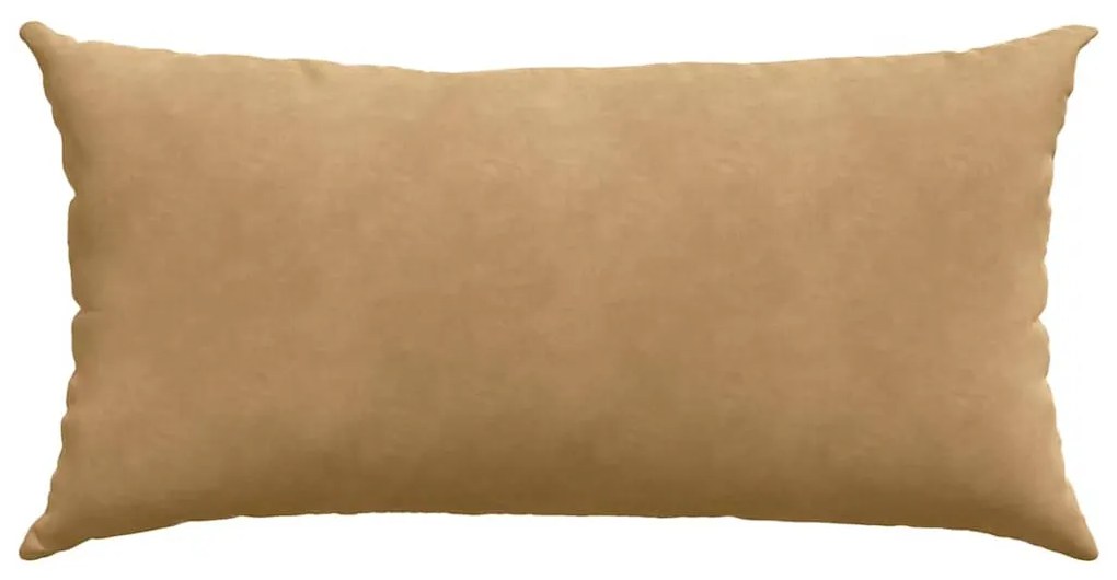 vidaXL Μαξιλάρι Καναπέ 2 pcs Καφέ 80 x 40 cm Υφασμάτινο Κορντουρά