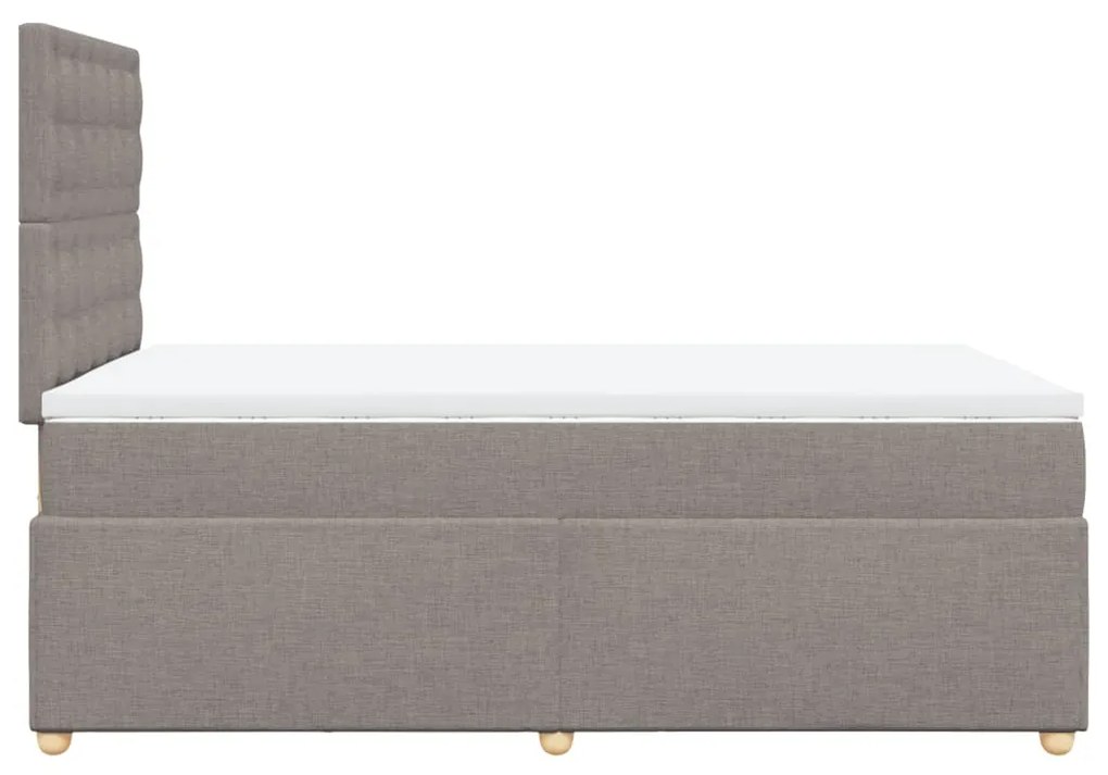 ΚΡΕΒΑΤΙ BOXSPRING ΜΕ ΣΤΡΩΜΑ TAUPE 120X200 ΕΚ. ΥΦΑΣΜΑΤΙΝΟ 3293565