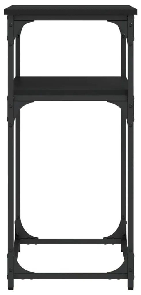 vidaXL Τραπέζι Κονσόλα Μαύρο 75 x 35,5 x 75 εκ. από Επεξεργ. Ξύλο
