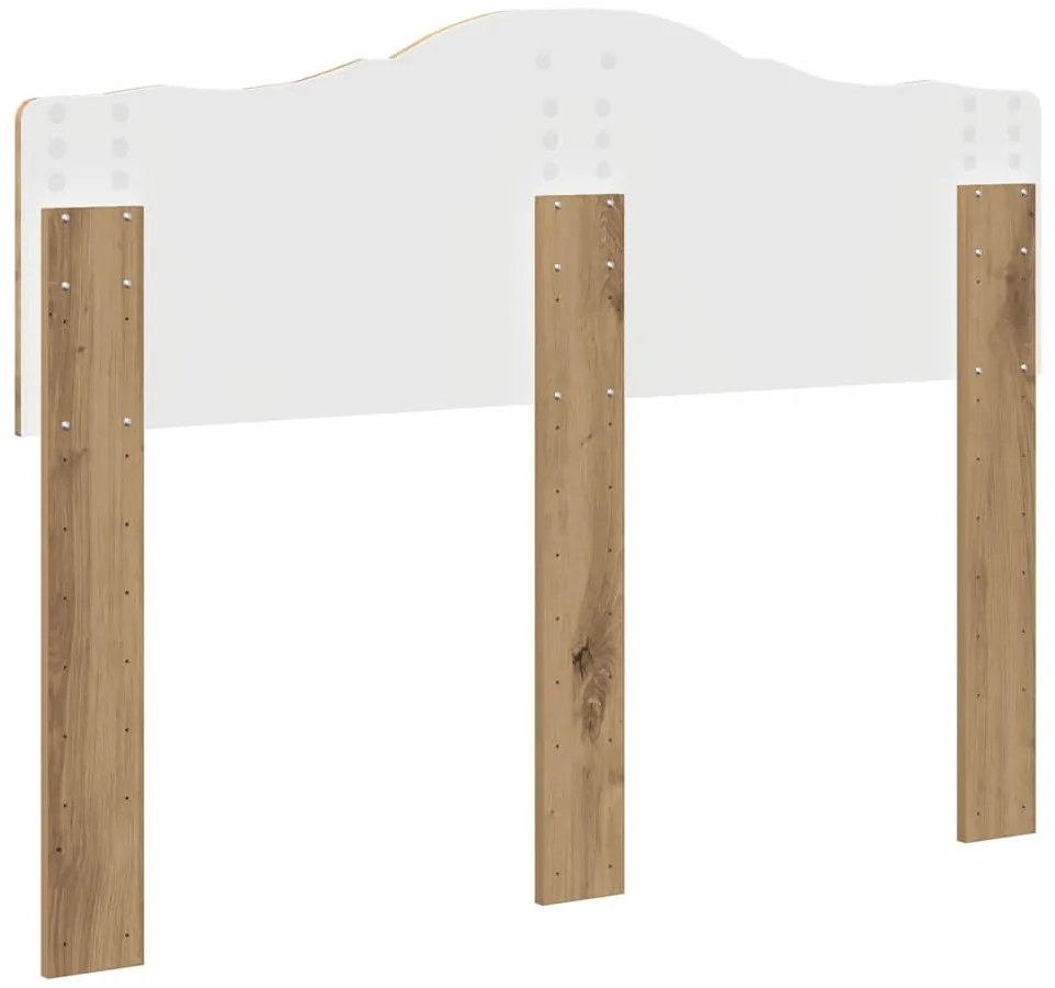 vidaXL Κεφαλάρι με κεφαλάρι Artisan Oak 135 cm Επεξεργασμένο ξύλο