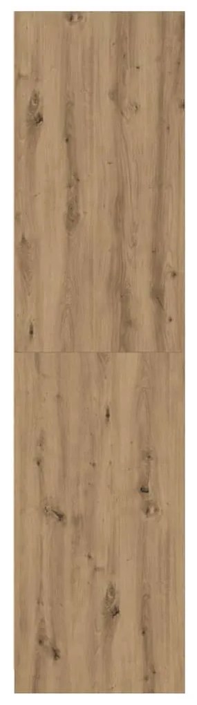 vidaXL Ντουλάπα Αρτισιανή Δρυς 100x50x200 εκ Επεξεργασμένο Ξύλο