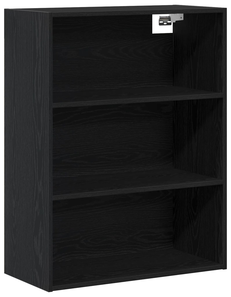 vidaXL Μπουφές Μαύρη Δρυ 69.5x34x180 εκ Επεξεργασμένο Ξύλο