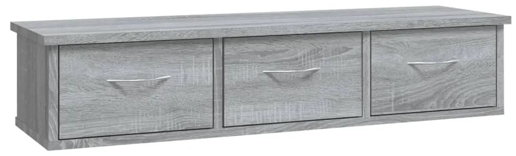 vidaXL Ντουλάπι Τοίχου Γκρι Sonoma 88x26x18,5 εκ. Επεξεργασμένο Ξύλο