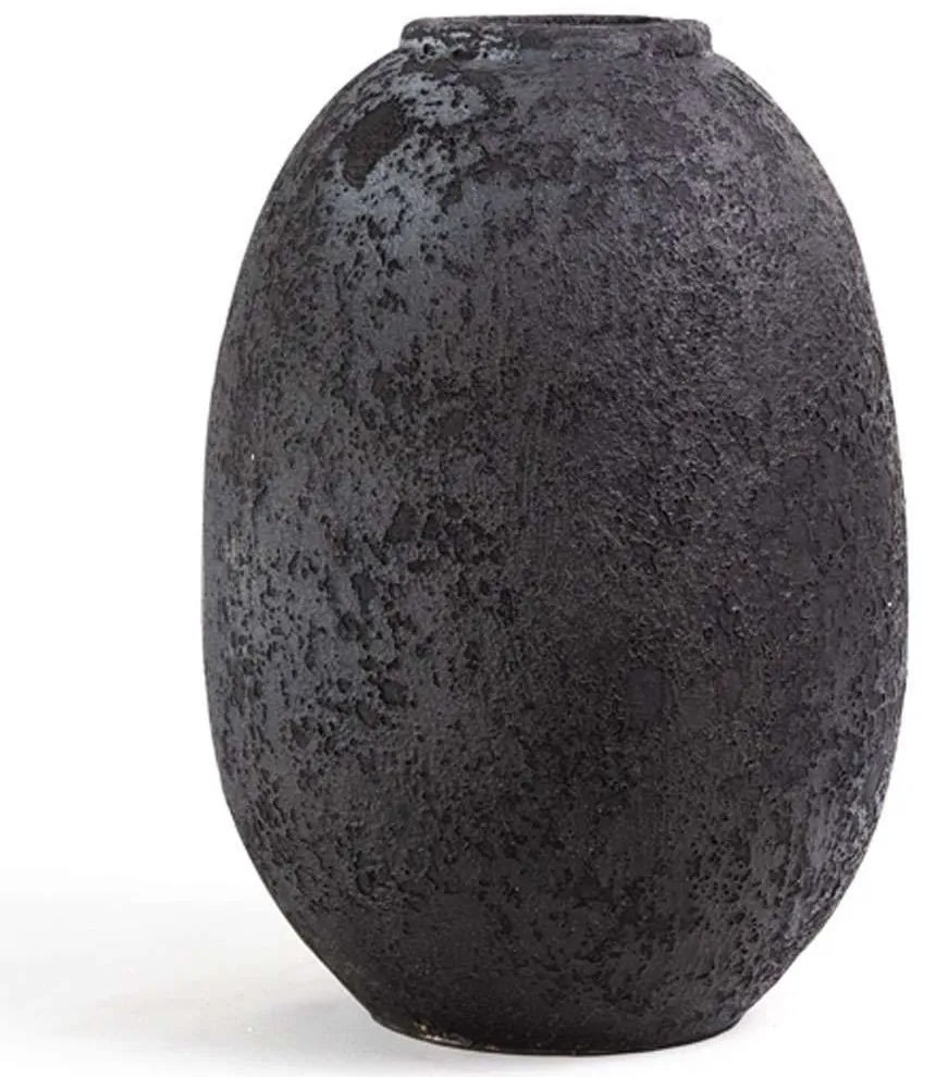 Βάζο Siso Nic 0630058 27x27x40cm Black Soulworks Ceramic