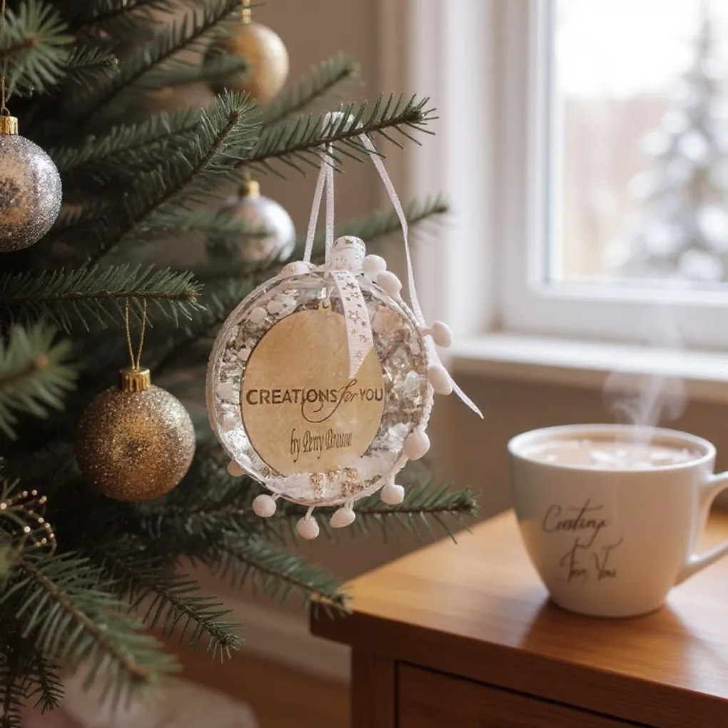 Μπάλα με λογότυπο 12εκ. - Κόκκινο, Ασημί