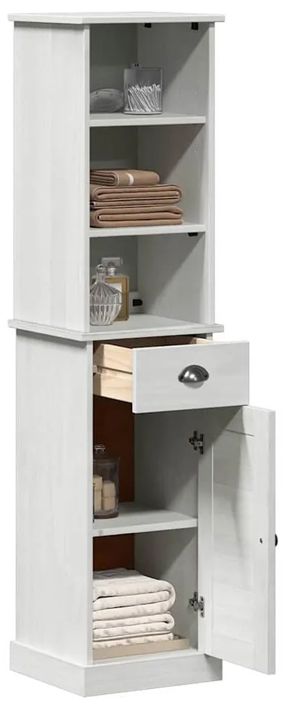 vidaXL Σετ Επίπλων Μπάνιου VIGO 2 pcs Καφέ και Λευκό 37 x 34 x 150 εκ