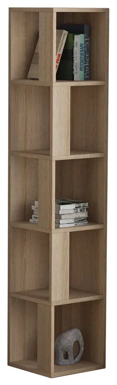 Βιβλιoθήκη στήλη Raphael pakoworld φυσικό 31,5x31,5x159εκ - 119-001144 - 119-001144