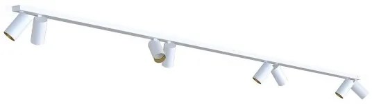 Σποτ Φωτιστικό Ράγας 8xGU10 10W IP20 Mono 2x150 Nowodvorski-7694-Λευκό-Χρυσό 7694