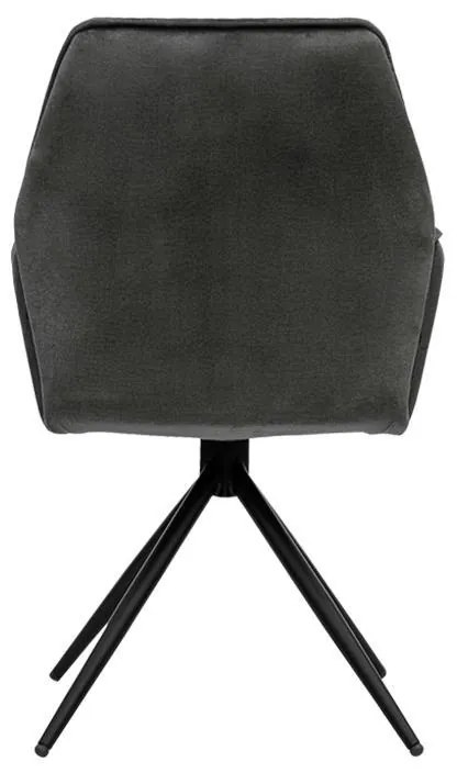 Καρέκλα Τραπεζαρίας Dorothee Μεταλλική Fylliana Γκρί 58x46x91εκ. 2αδα 58x46x91 εκ.