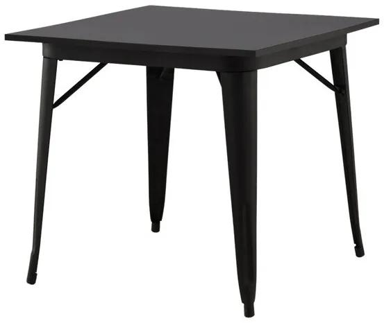 Τραπέζι Dallas 3249, Μαύρο, 75x80x80cm, 18 kg, Ινοσανίδες μέσης πυκνότητας, Μέταλλο | Epipla1.gr