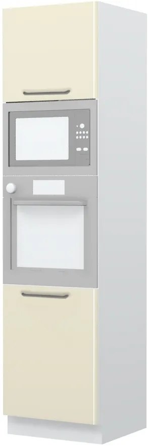 Επιδαπέδιο ντουλάπι φούρνου ψηλό Modena K23-60-RM-Λευκό - Μπεζ - 60.00Χ60.00Χ235.00cm