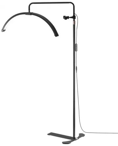 Half Moon Light for Esthetician 26inch Dimmable LED Floor Lamp Lash Light Arched