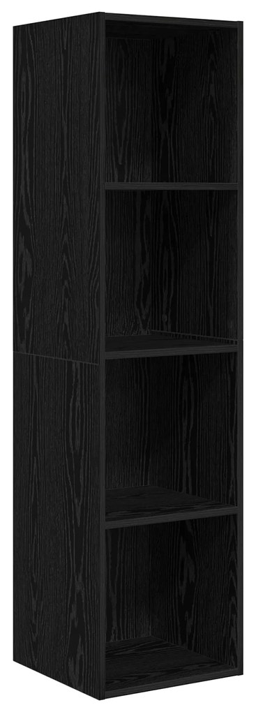 vidaXL Σετ επίπλου τηλεόρασης 4 pcs Μαύρη δρυς 37 x 37 x 142.5 εκ