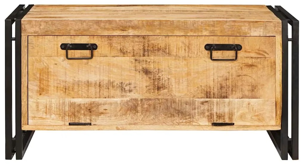 vidaXL Ντουλάπα Παπουτσιών Καφέ 90 x 38 x 45 εκ. Μασίφ ξύλο μάνγκο