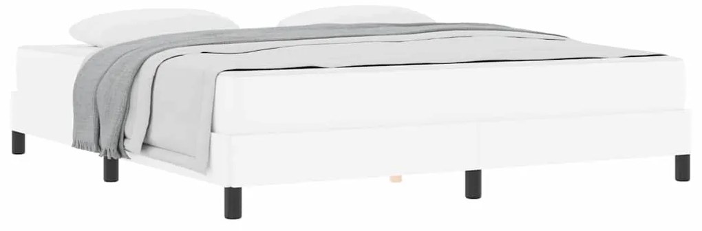 vidaXL Κρεβάτι Άλλο Καθαρό Λευκό 180 x 200 cm Τεχνητό δέρμα
